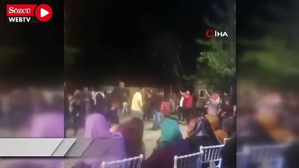 Download Video: Düğün eğlencesinin ortasında havaya rastgele ateş açtılar