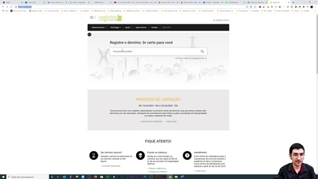 registrando dominio