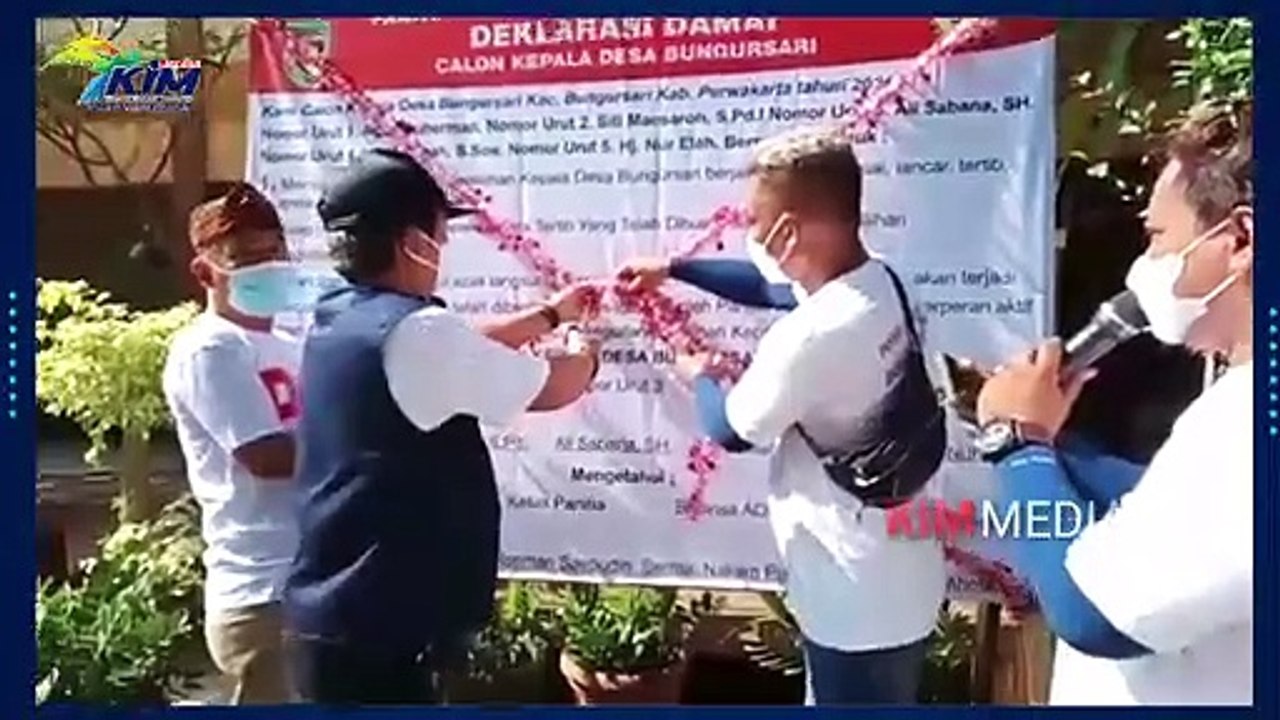 Deklarasi Damai Pilkades di Desa Bungursari, Ini yang Disampaikan Camat Saripul Harom