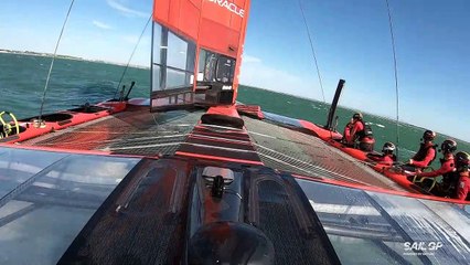 El accidente del F50 Victoria en el GP de Cádiz