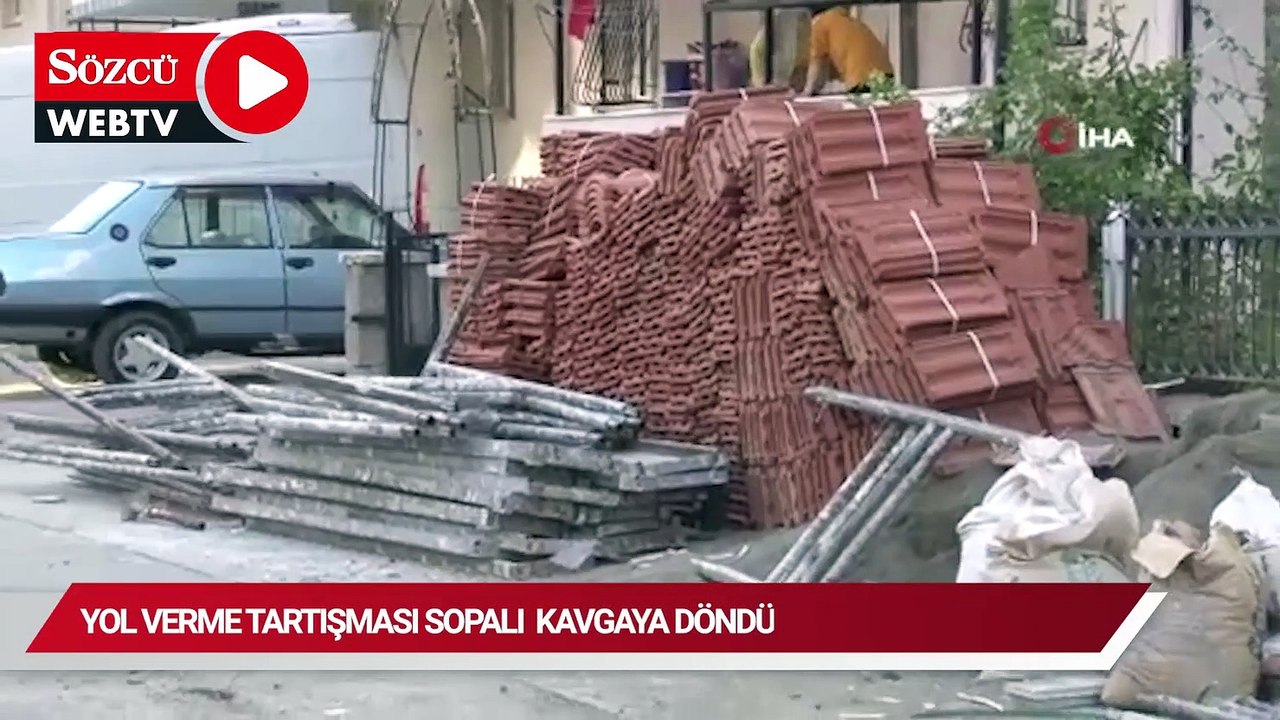 Yol verme tartışması sopalı kavgaya döndü