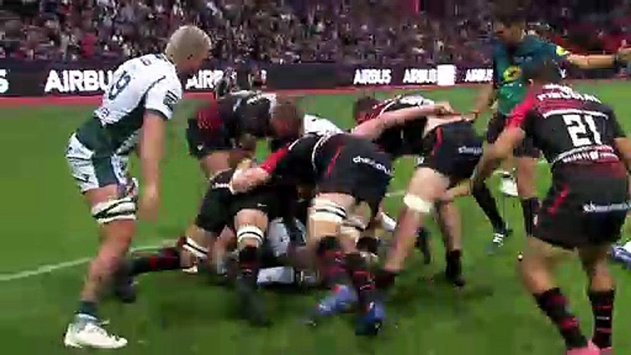 TOP 14 - Essai de Cyril BAILLE (ST) - Stade Toulousain - Section Paloise - J06 - Saison 2021/2022