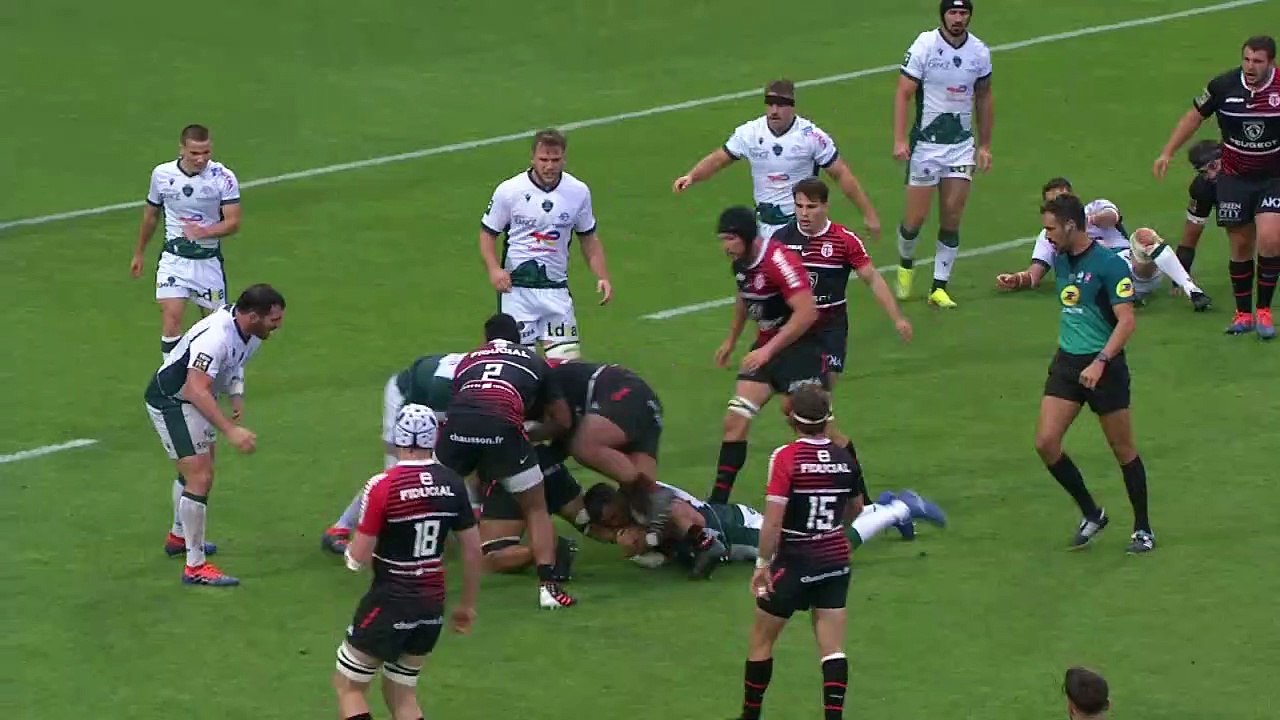 TOP 14 - Essai de Maxime MEDARD (ST) - Stade Toulousain - Section Paloise - J06 - Saison 2021/2022