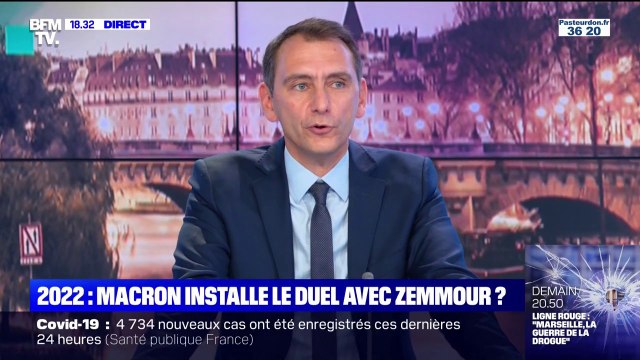 Laurent Jacobelli à propos d'Emmanuel Macron: Plutôt que de rechercher la part d'africanité de la France, (...) il ferait mieux de s'occuper des problèmes concrets des Français