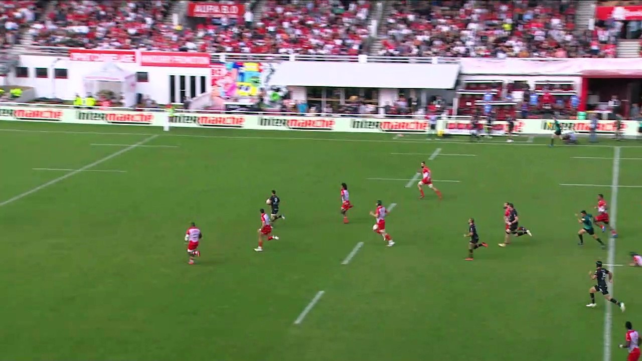 TOP 14 - Essai de Baptiste COUILLOUD 2 (LOU) ...