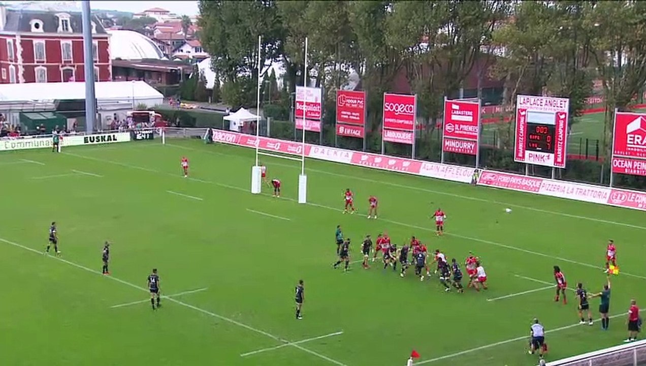 TOP 14 - Essai de Baptiste COUILLOUD (LOU) - Biarritz Olympique - LOU Rugby - J06 - Saison 2021/2022