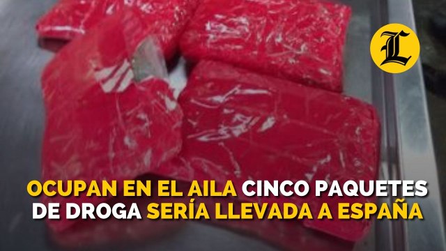 Ocupan en el AILA cinco paquetes de droga sería llevada a España