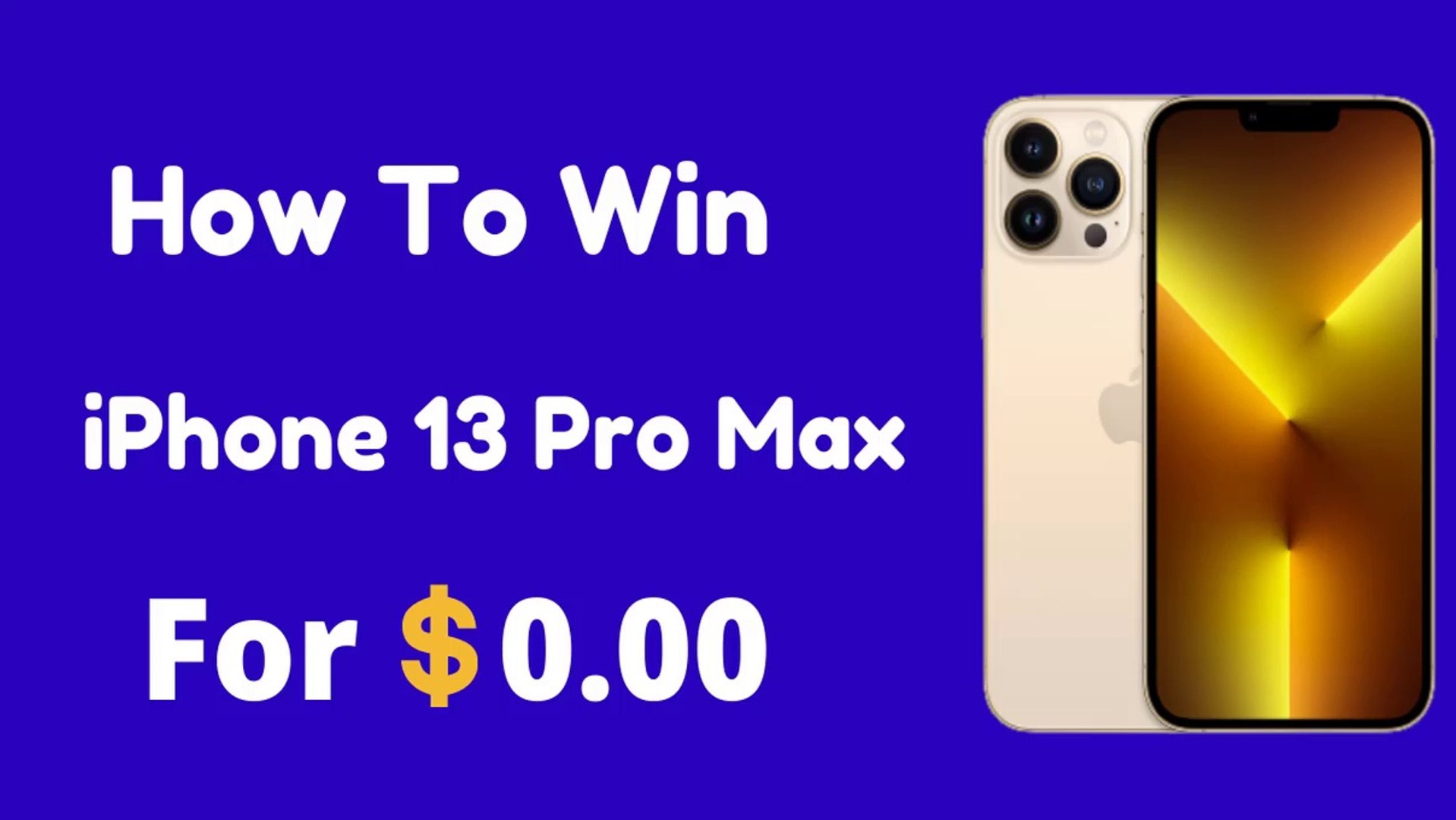 How to get free iphone 13 pro max | free iphone 13 Giveaway - video  Dailymotion