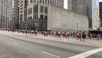 Marathon runners on the move