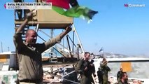 شاهد: فلسطينيون يقطفون الزيتون بالقرب من إحدى المستوطنات الإسرائيلية