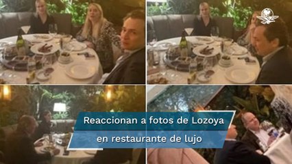 Fotos de Lozoya cenando en Las Lomas desatan polémica en las redes