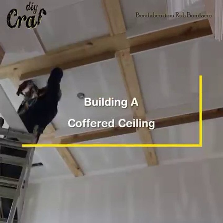 building a coffered ceiling diy crafts