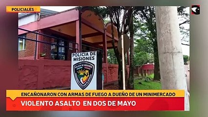 Violento asalto a comerciante en Dos de Mayo
