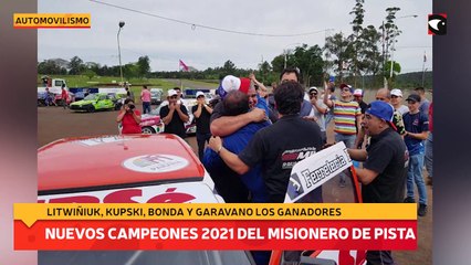 Nuevos campeones 2021 del Misionero de Pista