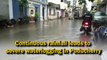Continuous rainfall leads to severe waterlogging in Puducherry