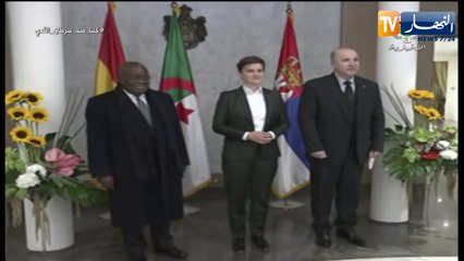 الوزير الأول ووزير المالية يستقبل من طرف رئيسة الوزراء لجمهورية صربيا