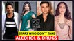 Bollywood Stars Who Don't Consume Drugs & Alcohol | Shilpa Shetty, Sidharth Malhotra