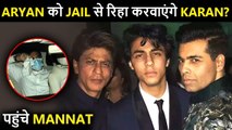 Karan Johar Meets Shah Rukh & Gauri With A Lawyer After Aryan Khan Sent To Jail