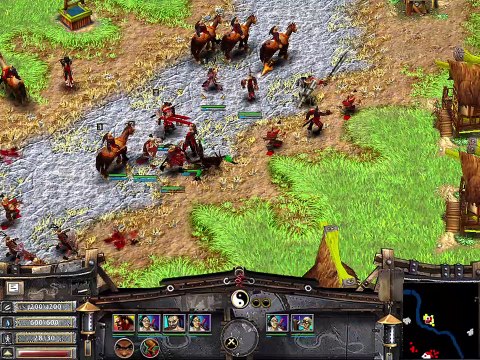 Battle Realms Serpent Destroy Garin Town