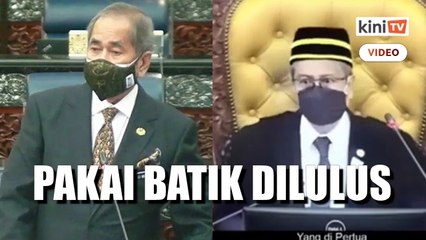 Syor pemakaian batik pada hari Khamis di Dewan Rakyat diluluskan