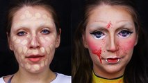 'OUTSTANDING Squid Game 'Red Light, Green Light' makeup transformation'