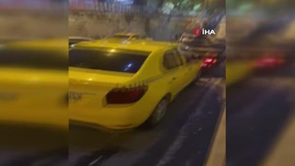 Beyoğlu'nda korsan taksi sürücüsü denetime takıldı