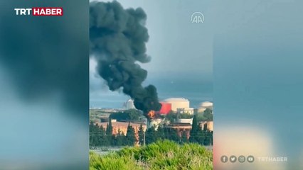 Lübnan'daki Zahrani petrol tesislerinde yangın