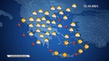 Η πρόγνωση του καιρού για την Τρίτη 12-10-2021