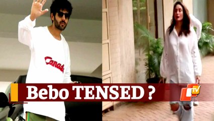 WATCH: Kareena Kapoor Khan Caught In ‘Tense Mood’, Kartik Aaryan Unmasks To Pose