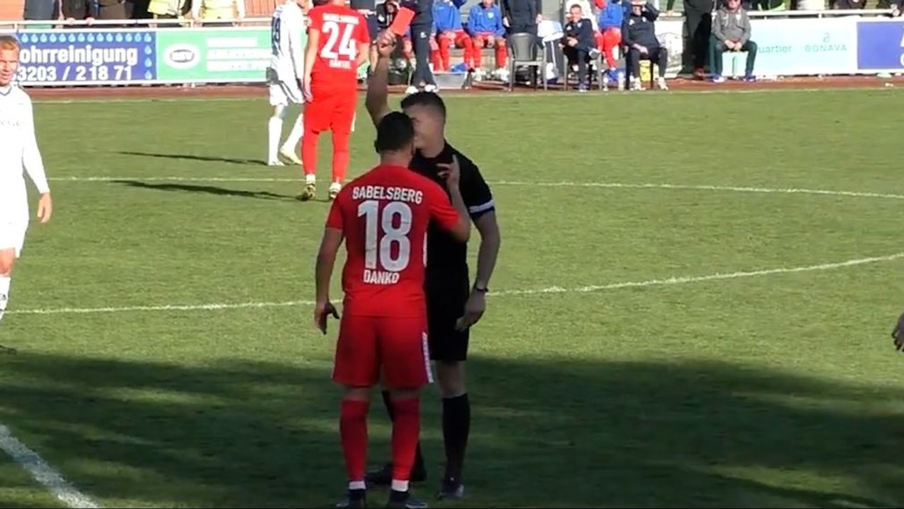 Doppelter Platzverweis: Babelsberg zittert sich ins Pokal-Viertelfinale