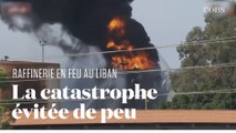 Les images de l'important incendie dans une raffinerie au Liban