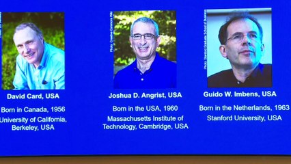 Premio Nobel per l'Economia a David Card, Joshua D. Angrist e Guido W. Imbens