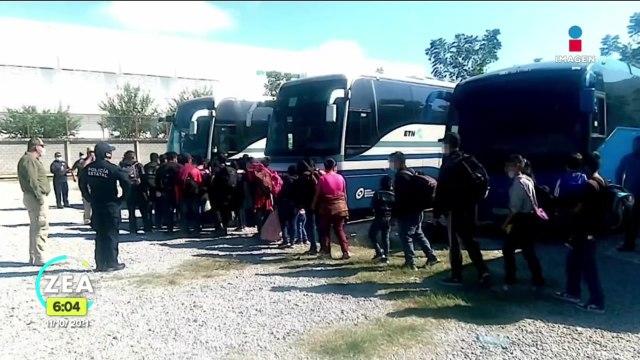 Trasladan a 652 migrantes rescatados en Tamaulipas