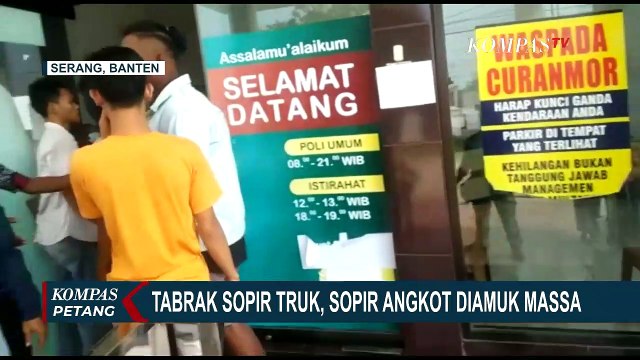 Kabur Usai Tabrak Sopir Truk, Sopir Angkot Dipukuli Warga!