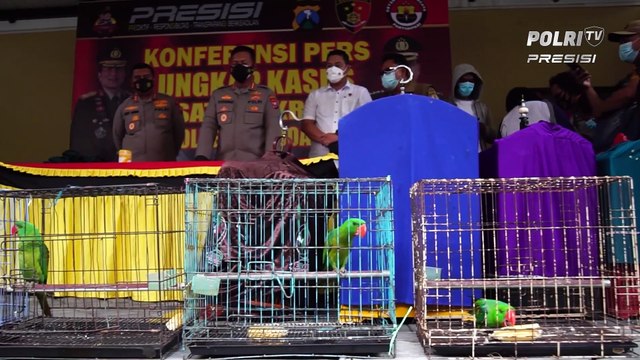 Polresta Sidoarjo Ungkap Perdagangan Burung Dilindungi