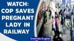 Mumbai: Police official saves pregnant woman who fell from train | Watch CCTV footage| Oneindia News