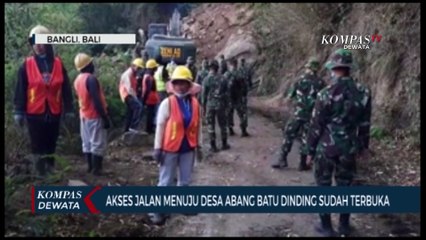 Akses Jalan Pasca Longsor Di Terunyan Sudah Terbuka