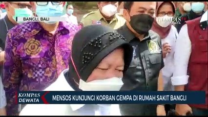 Menteri Sosial Kunjungi Korban Gempa Bali