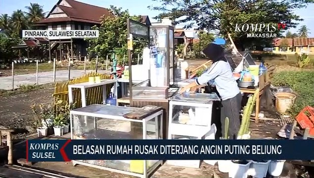 Belasan Rumah Rusak Diterjang Angin Puting Beliung