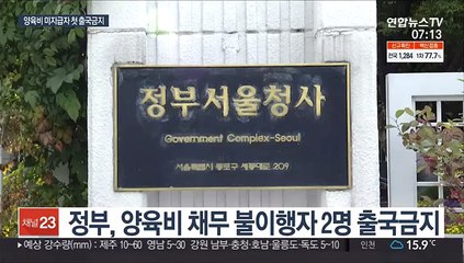 Descargar video: 양육비 미지급 아빠 첫 출국금지…