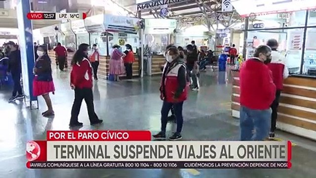 No hay salidas al oriente del país desde la terminal de buses de Cochabamba