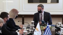 Συνάντηση Μητσοτάκη με την πρόεδρο της Κυπριακής Βουλής