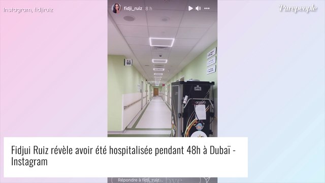 J'ai vomi du sang... : Fidji Ruiz soudainement hospitalisée pendant 48h