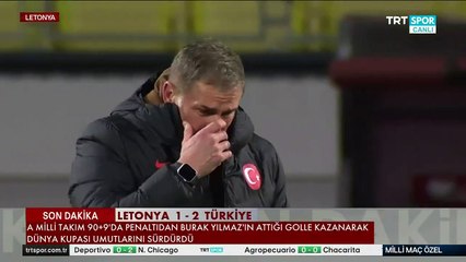 Türkiye, Letonya'yı 90+9'da mağlup etti Stefan Kuntz ağladı