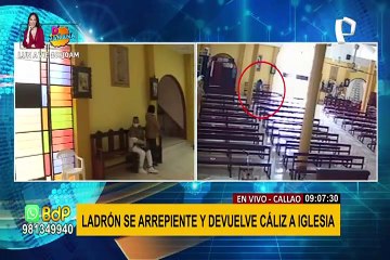 Ladrón arrepentido devuelve cáliz a parroquia y deja carta: "tengo una hija, no me denuncie"