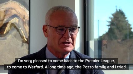 New Watford boss Ranieri excited for Premier League return