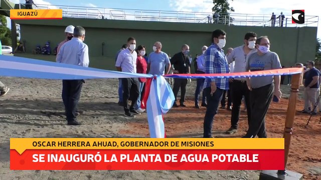 Se inauguró la planta de agua potable
