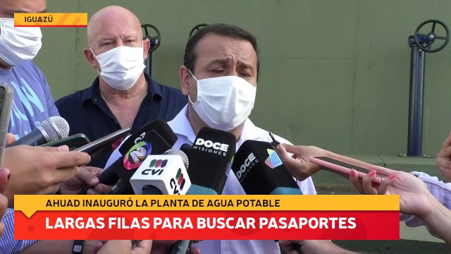 Ahuad inauguró la planta de agua potable