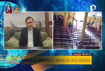 Ladrón arrepentido devuelve cáliz a parroquia y deja carta: "tengo una hija, no me denuncie"