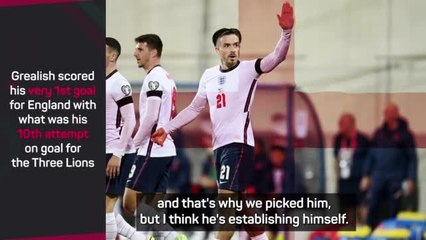 Descargar video: Southgate assesses Grealish improvement since Man City move